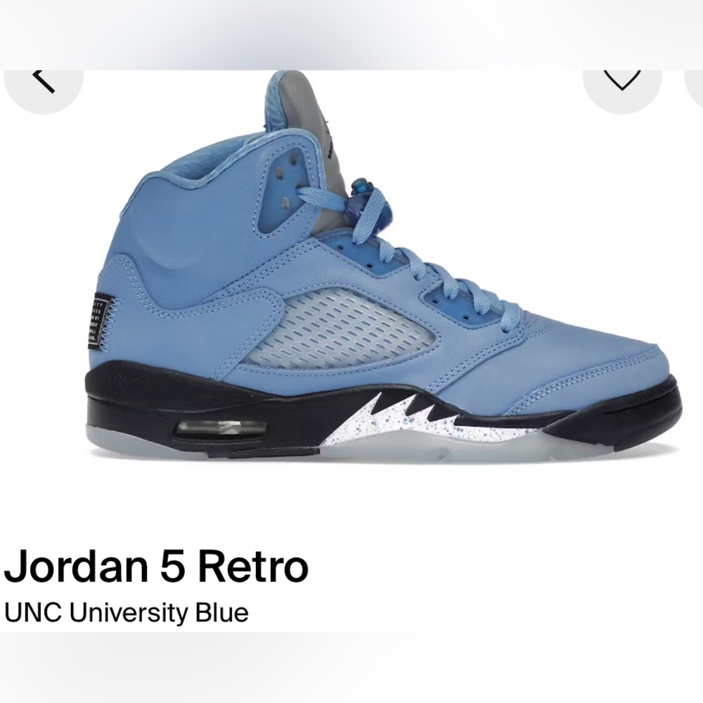 Jordan 5 Retro in University Blue and Black